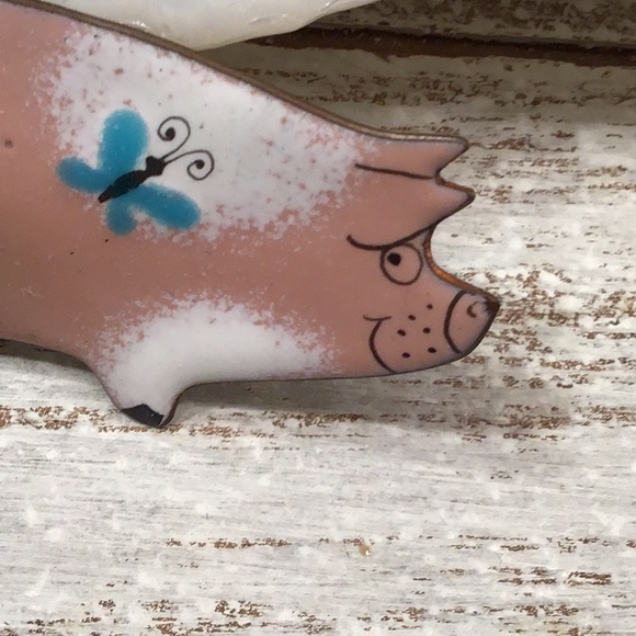 🌾[2/$28.00]🌾 Vintage Pink Pig - Picture 3 of 8